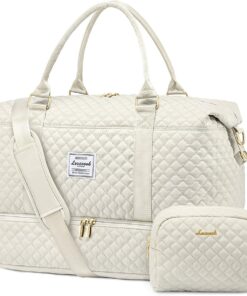 LOVEVOOK Travel Duffle Bag,Weekender Bags for Women with Shoe Compartment，Carry on Overnight Bag with Toiletry Bag,Gym Duffel Bag with Wet Pocket, Hospital Bags for Labor and Delivery