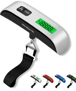 Luggage Scale, 110lb Luggage Weight Scale with 4 Unit Switching Functions&LED Display, Luggage Scale Travel Digital for Weighing Luggage, Backpacks, Packages and Markets