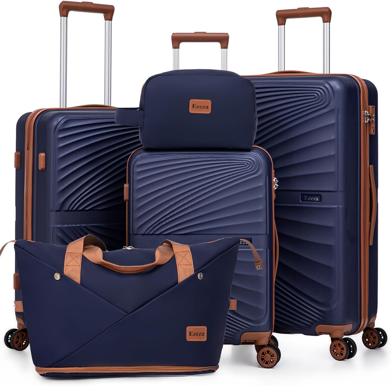 Luggage Sets 5 Piece, Suitcases with Wheels, ABS Hard Case Luggage with TSA Lock Spinner Wheels, Carry On Luggage Set (20/24/28 inch)