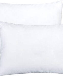 NTBAY 2 Pack Cotton Down Alternative 13x18 Pillows, Machine Washable - Soft and Breathable Travel Small Pillows for Sleeping, Ideal for Daycare, Crib, Cot
