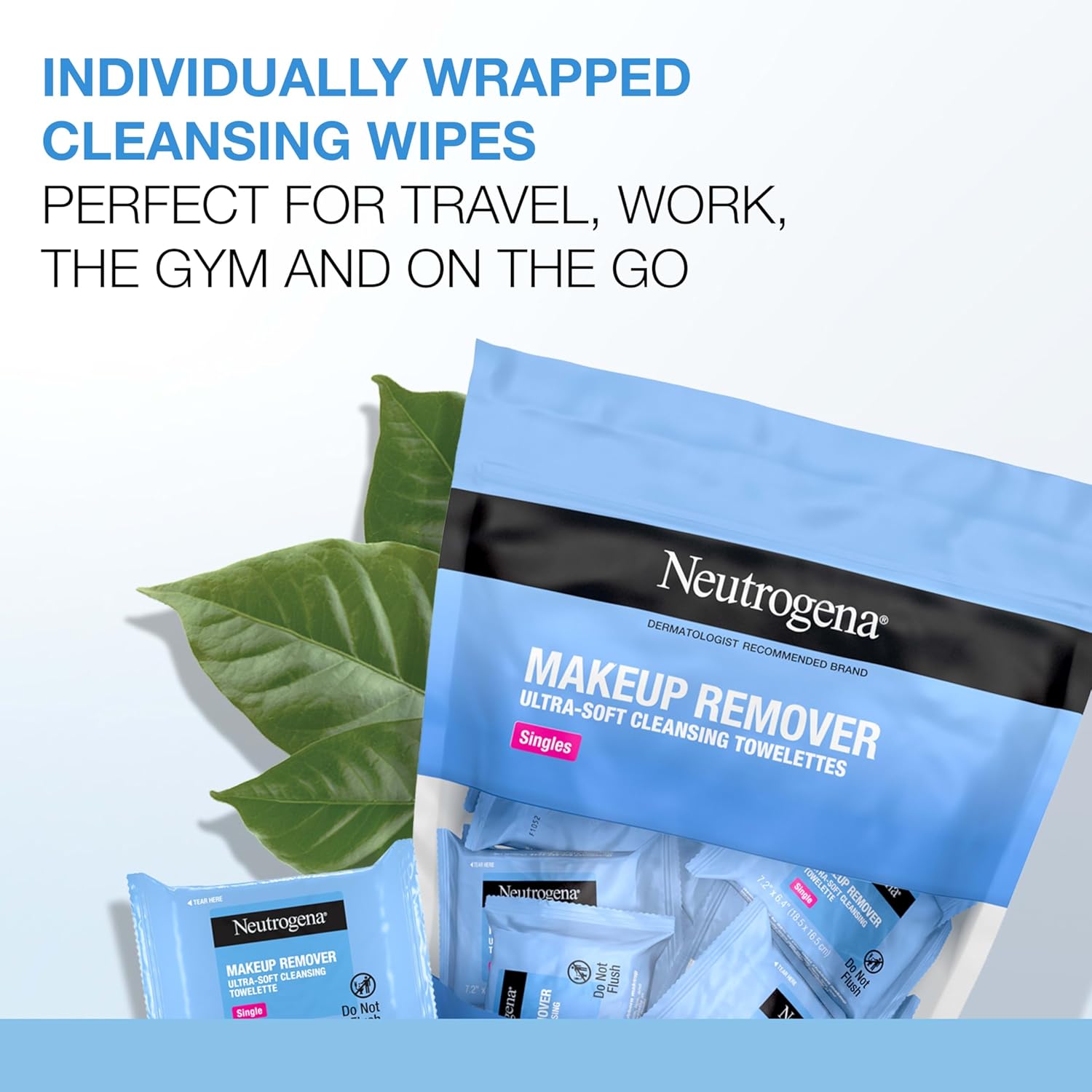 Neutrogena Makeup Remover Wipes Daily Single Face Cleansing Towelettes Makeup Removing Cleansing Wipes Removes Dirt Oil Alcohol Free Face Towelettes 20 ct.jpg