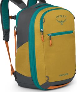 Osprey Daylite Expandable 26+6 Travel Pack, Tumbleweed Yellow/Tunnel Vision