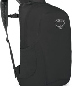 Osprey Ultralight Collapsible Stuff Pack - Lightweight, Packable Travel Backpack — Extra Bag For Travel and Every Day — 18 L Capacity Daypack to Expand Luggage, Black