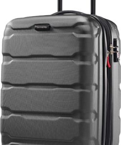 Samsonite Omni PC Hardside Expandable Luggage with Spinner Wheels, Black, Carry-On 20-Inch