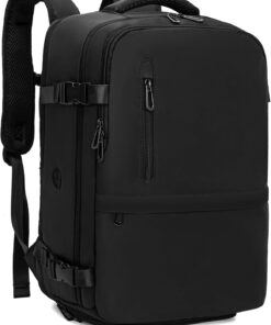 Spirit Airlines Carry On Travel Bag Approved Flight Personal with USB Charging Hole, Women & Men's Travel Backpack Laptop Backpack for College, Travel, Work