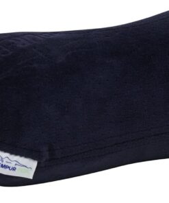 Tempur-Pedic All-Purpose Memory Foam Travel Pillow, Peanut-Shaped Lumbar Pillow for Neck and Back Pressure Relief, Navy