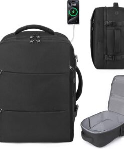 Travel Backpack for Men Women, 18x14x8 inches TSA Approved Carry On Backpack Personal Item Size Airplane Approved Weekender Bag, Water Resistant Lightweight Laptop Daypack for Flight