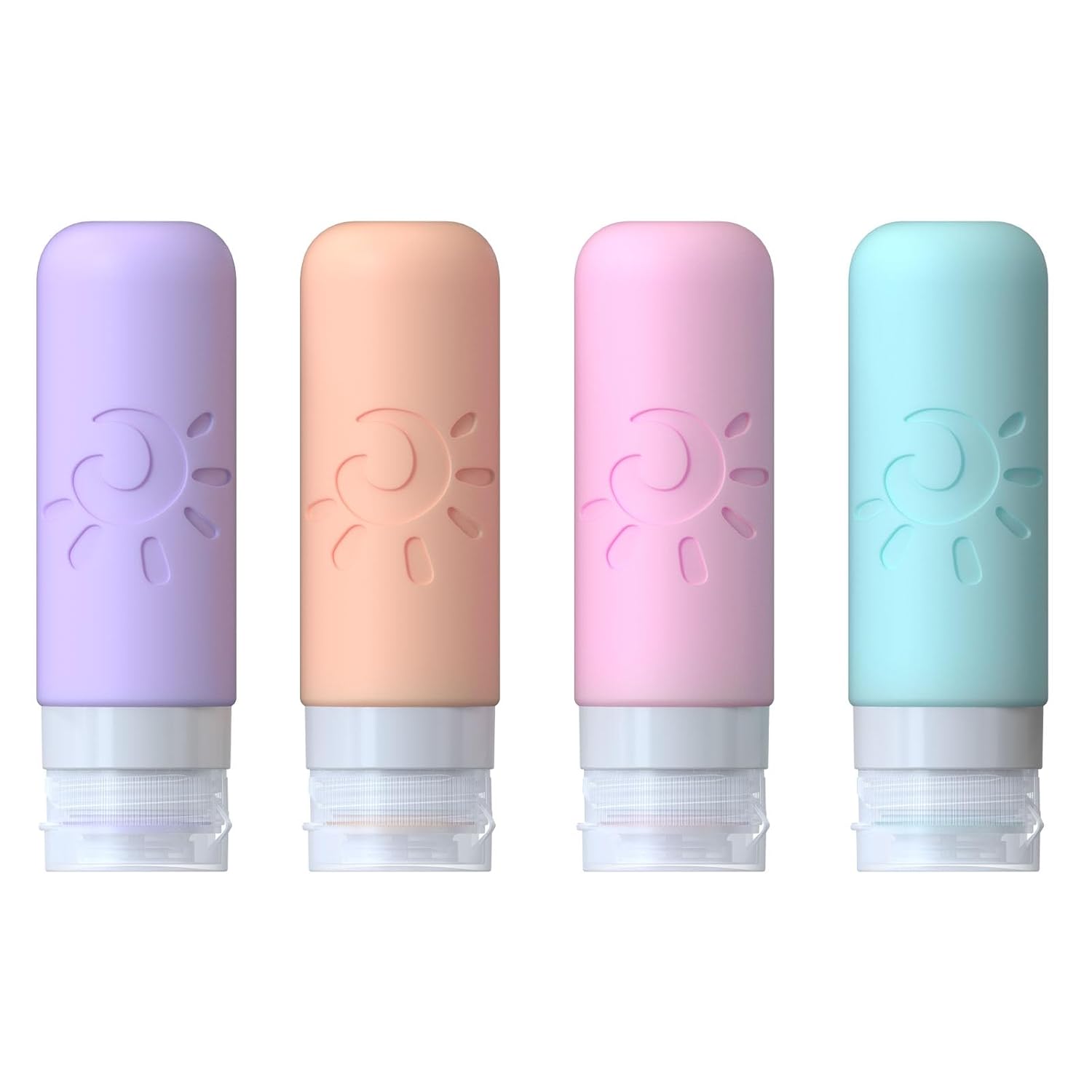 Travel Bottles for Toiletries TSA Approved Travel Containers 3oz Leak Proof Travel Tubs Refillable Liquid Travel Accessories for Shampoo Conditioner Lotion Body WashMulticolored C.jpg