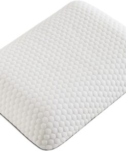 Travel Memory Foam Pillow for Sleeping, Comfortable Camping Pillow, 15.75x11.81x3.94 inches, Easy to Carry Portable Bag, Soft, Breathable, Washable Pillowcase