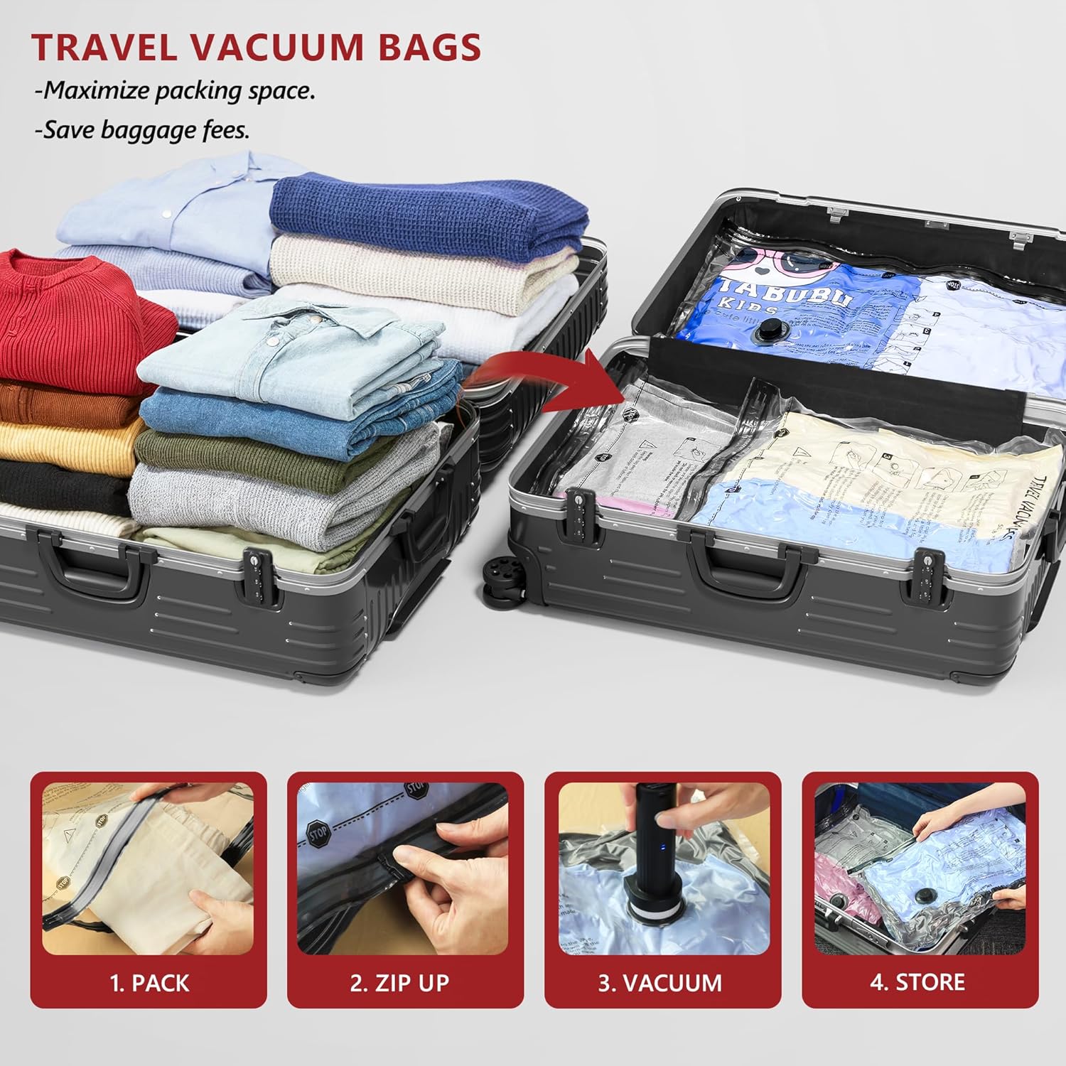 Travel Vacuum Bags for Clothing with Rechargeable Electric Pump 18 Pack Compression Packing Cubes Organizer Storage for Luggage Suitcase Space Saver Seal Bags for Vacation Cruise.jpg