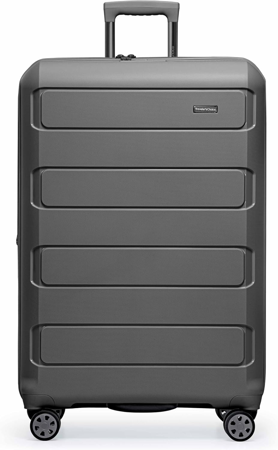 Travelers Choice Pagosa Indestructible Hardshell Expandable Spinner Luggage Gray 30 Inch Large.jpg