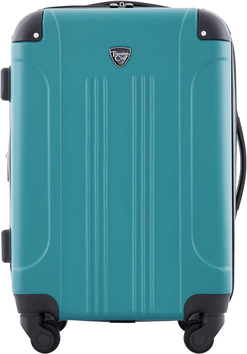 Travelers Club Chicago Hardside Expandable Spinner Luggage, Teal, 22" Carry-On
