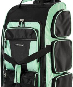 Travelers Club Xpedition 30 Inch Multi-Pocket Upright Rolling Duffel Bag