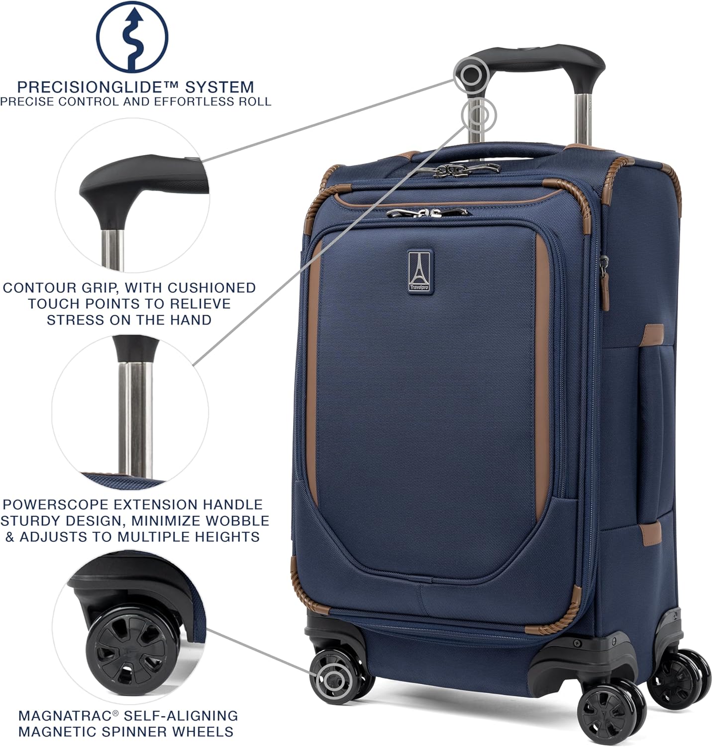 Travelpro Crew Classic Lightweight Softside Expandable Carry on Luggage 8 Wheel Spinner Suitcase Men and Women Carry On 21 Inch Patriot Blue.jpg