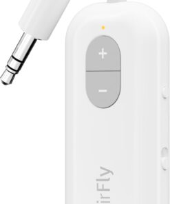 Twelve South AirFly SE | Bluetooth Wireless Audio Transmitter Adapter for AirPods/Headphones, 20+ Hr Battery, Works with 3.5mm aux Jacks on Airplanes, TVs, Gym Equipment, and Travel