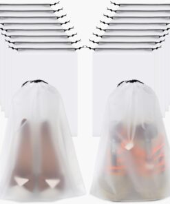 Vivinin 18 Pack Shoe Bags - 11.8in x 15.7in, Storage Bags for Packing, Travel Essentials for Men and Women