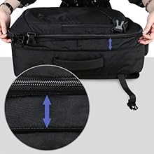 Expandable carry on backpack