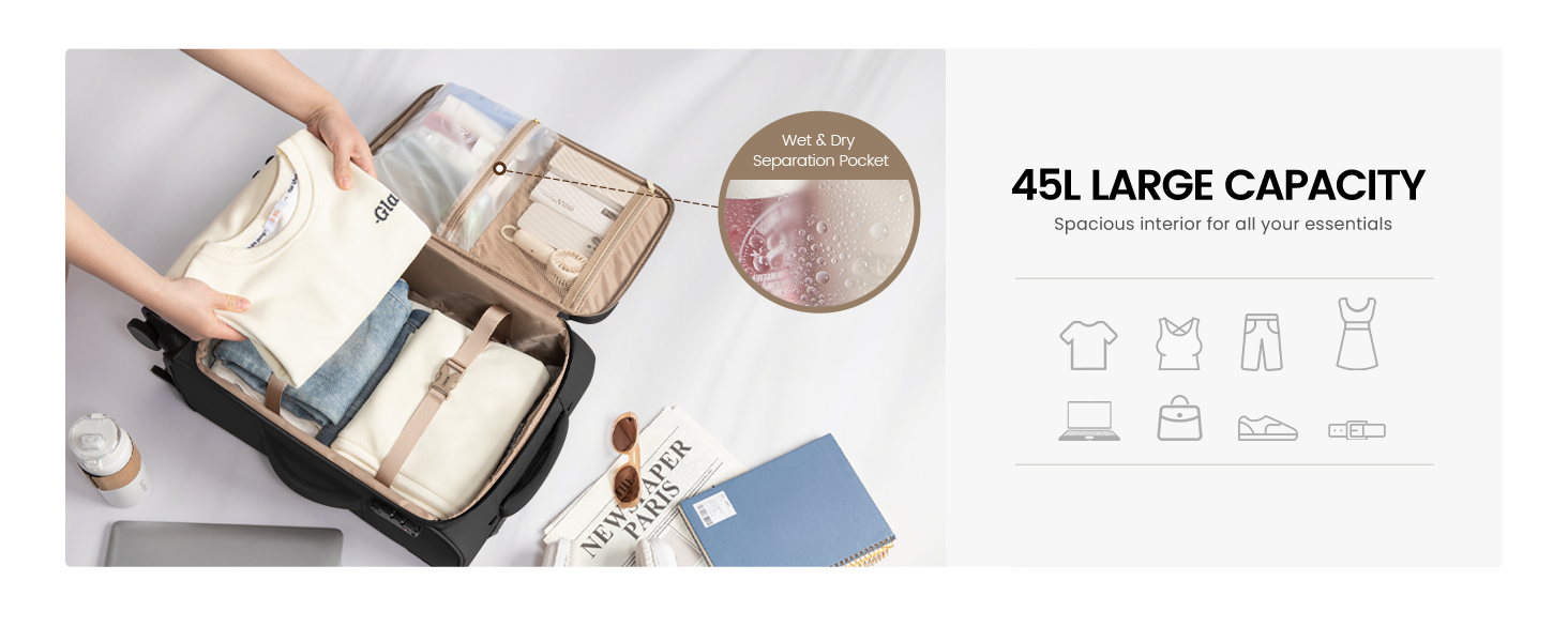 suitcases with wheels