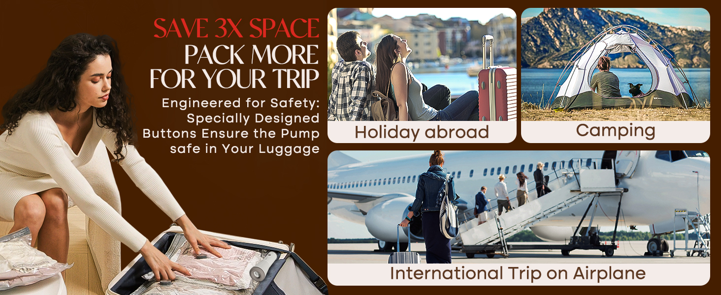 vacuum travel bags for luggage