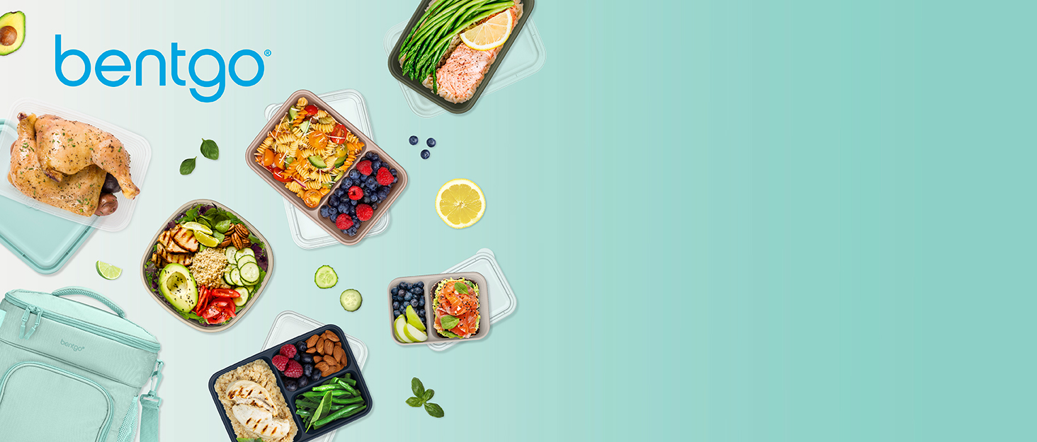 bentgo, meal prep containers, meal prep, meal prepping, portion control containers, to-go containers