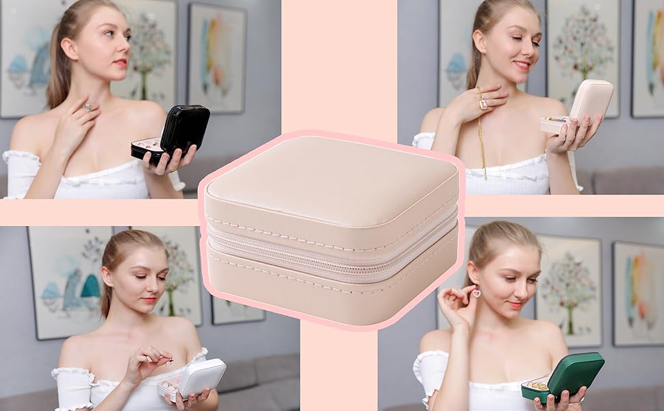 Travel jewelry organizer