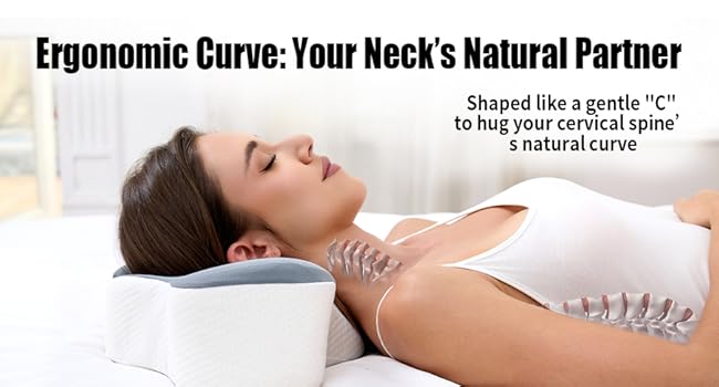 Portable Contour Pillows w/Travel Storage Bag