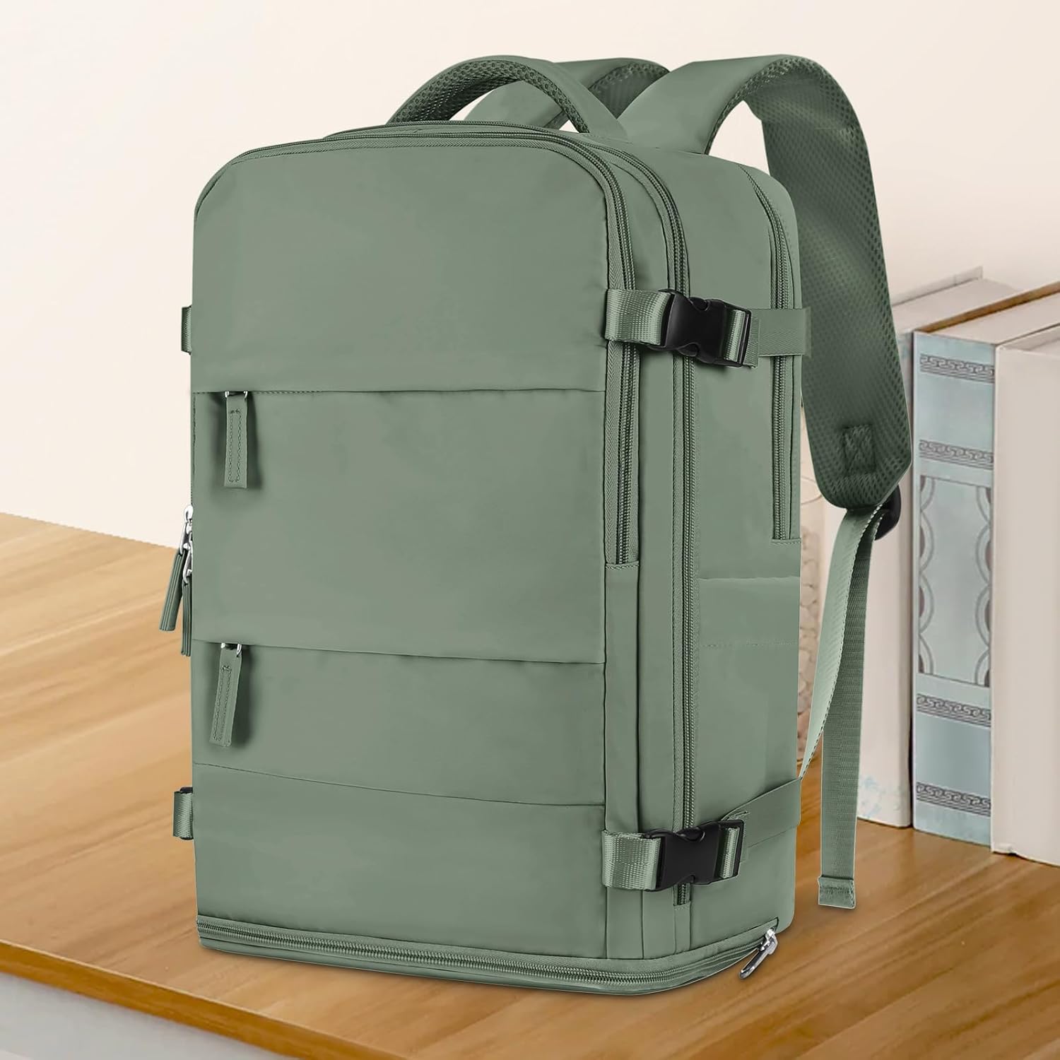 Coowoz Travel Backpack For Women MenCarry On BackpackHiking Backpack Waterproof Outdoor Sports Rucksack Casual Daypack Travel EssentialsOlive Green.jpg