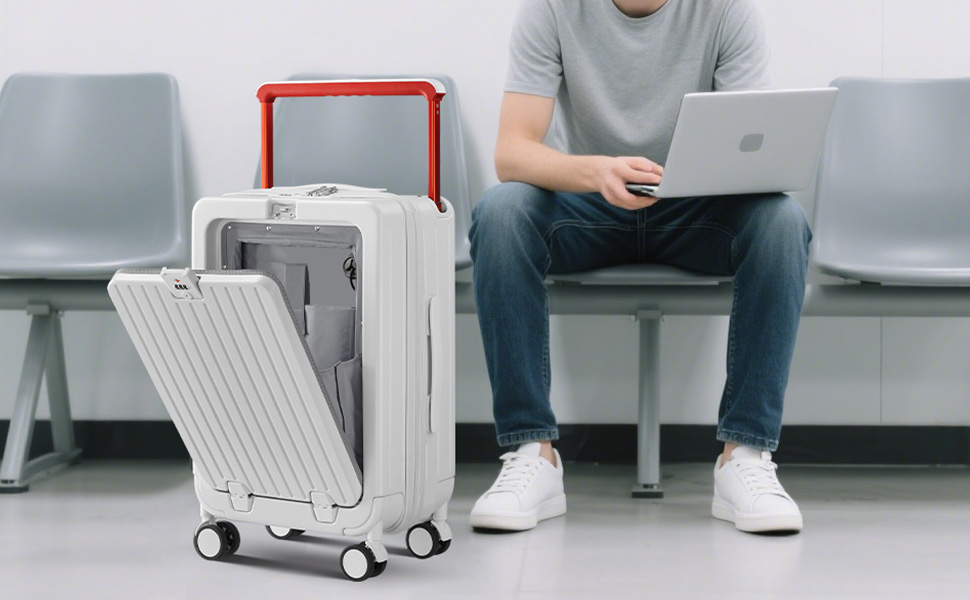 Wide Handle Travel Suitcase