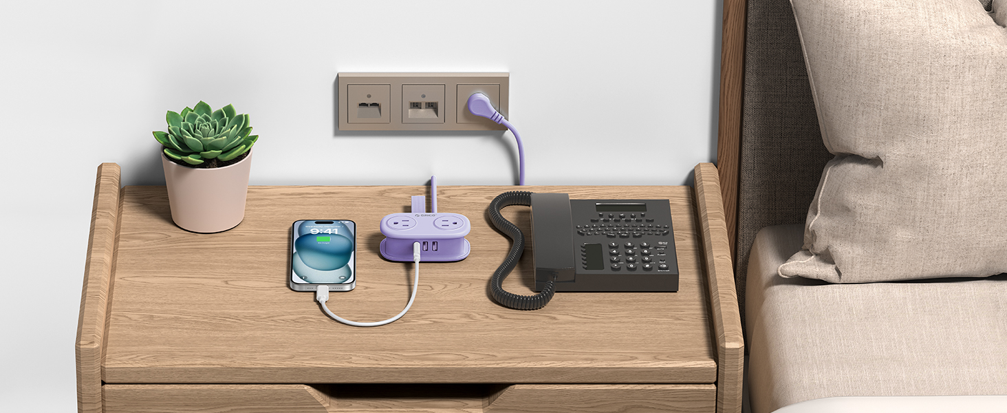 Orico 4FT Purple Power Strip