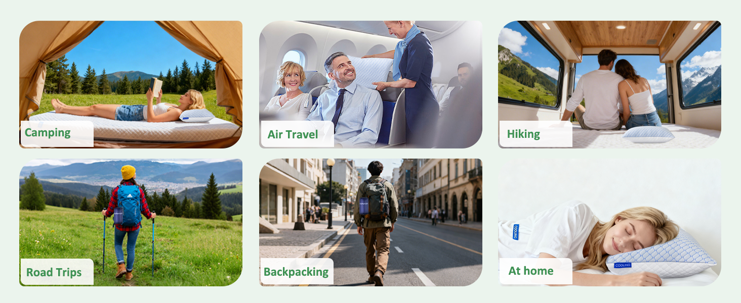 Shredded Memory Foam Travel Pillow