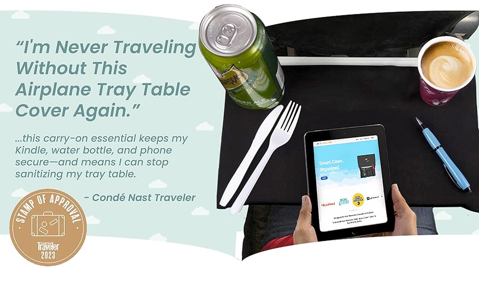 leg airline attendant pouch trip tablet finds europe drink snacks adults spray bottles for cleaning