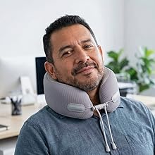 Office power nap pillow for desk rest and neck relief