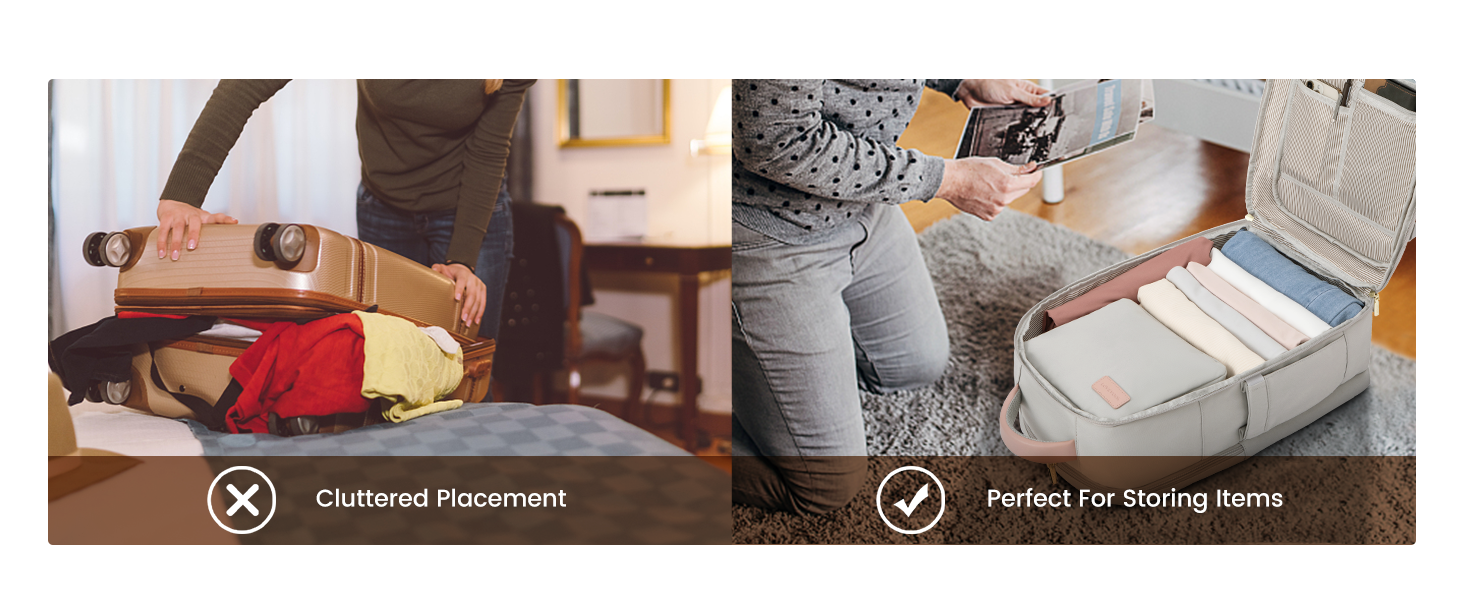 LOVEVOOK Travel Backpack For Women, 40L Carry On Backpack Flight Approved