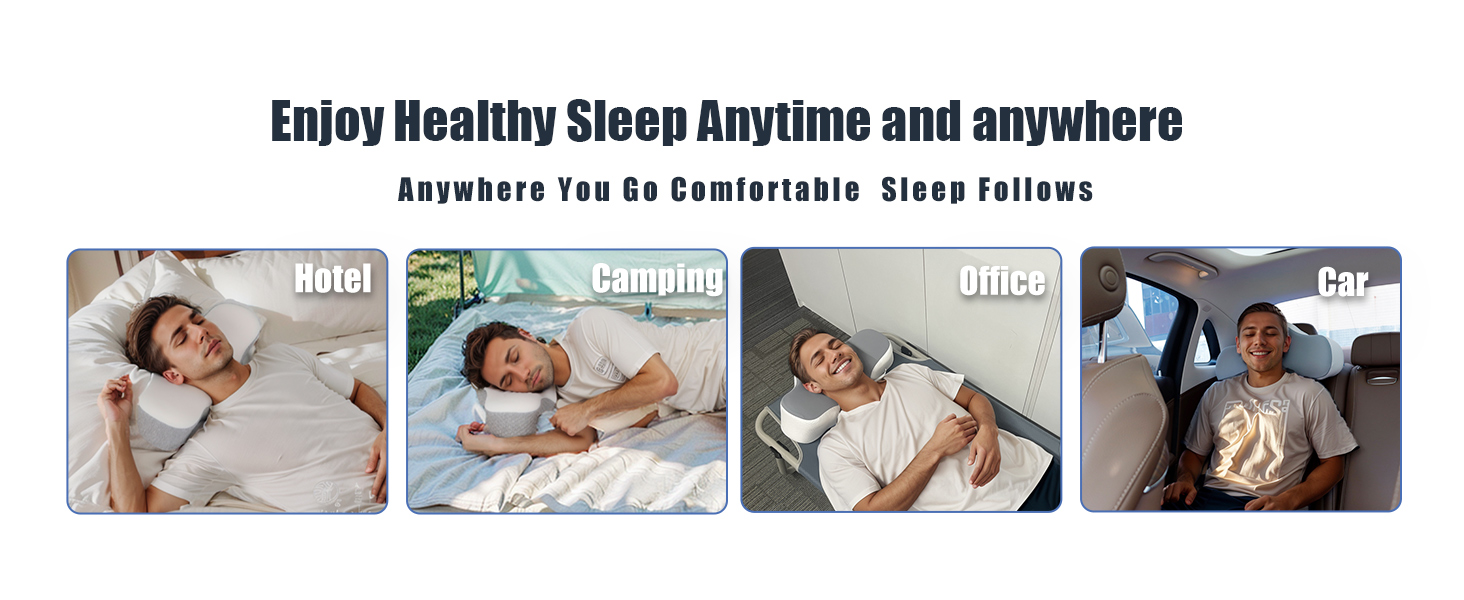 Cervical Memory Foam Pillow for Travel sleeping