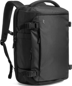 tomtoc Travel Backpack 28L, TSA Friendly Flight Approved Carry-on Luggage, Personal Item Travel Bag, Water-resistant Lightweight Business Rucksack, Durable Bag Fits 16 Inch Laptop