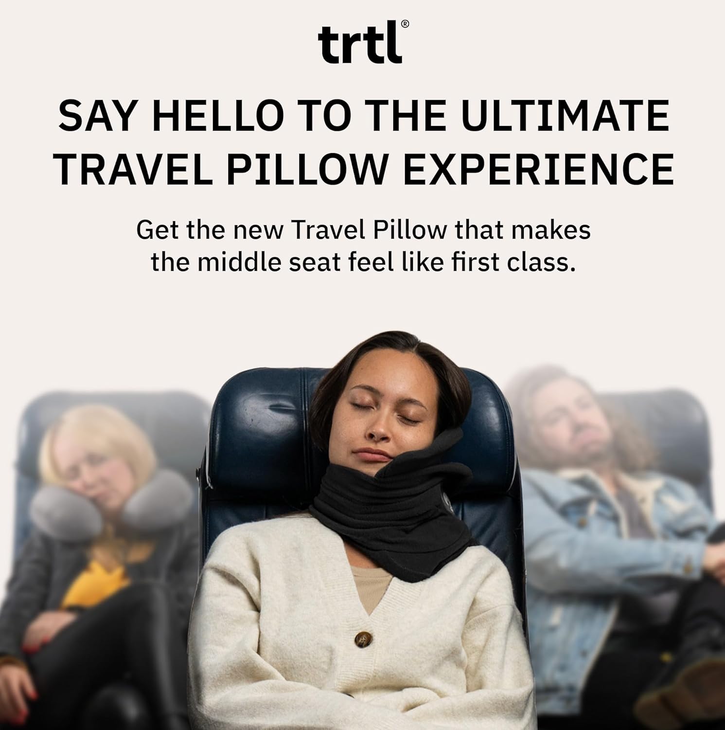 Trtl Pillow Scientifically Proven Super Soft Neck Support Travel Pillow for Airplanes Lightweight and Machine Washable Ergonomic Design for Traveling on Flights Cars and Trains Black.jpg